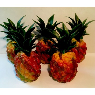 Vtg Plastic Pineapple Lot Of 5 Hong Kong 6”   292655584956